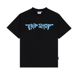 [Tripshop] MELTING TEE-Unisex Street Loose Fit Short Sleeve Tee Lettering Graphic - Made in Korea